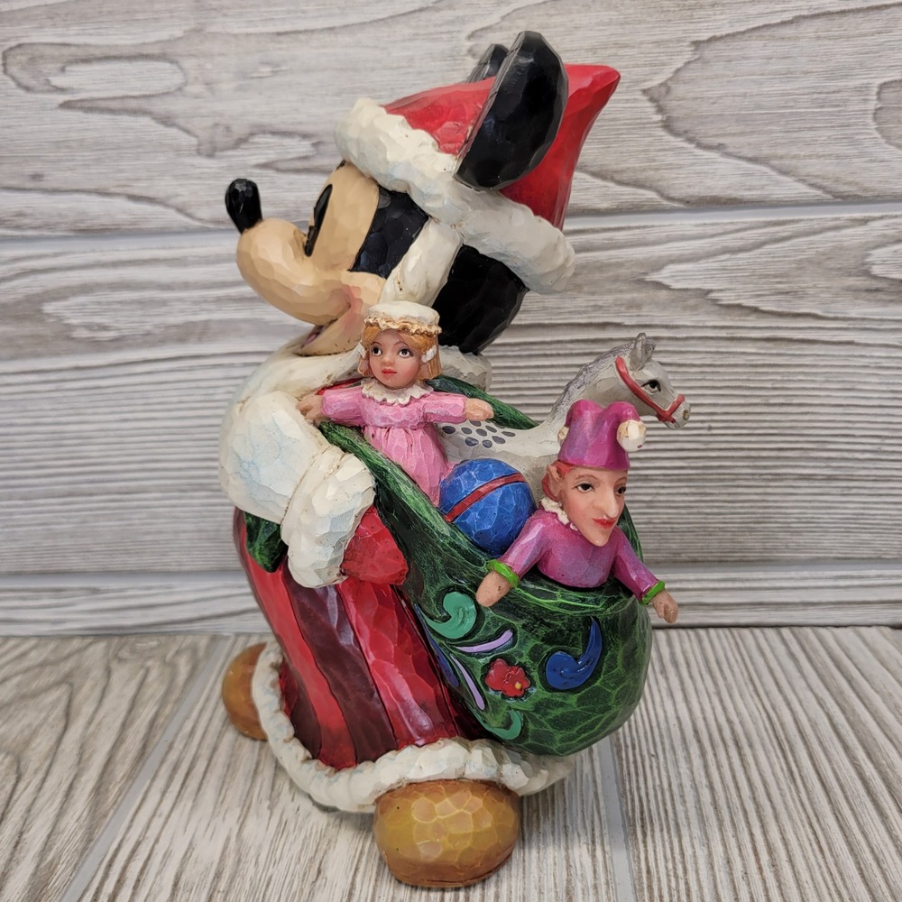 Jim Shore Disney Toys To The World Mickey Mouse Santa Traditions Figure 4027922 - Picture 2 of 10